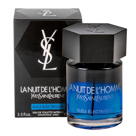 ysl la nuit de l homme 2009|YSL la nuit de l'homme bleu electrique.